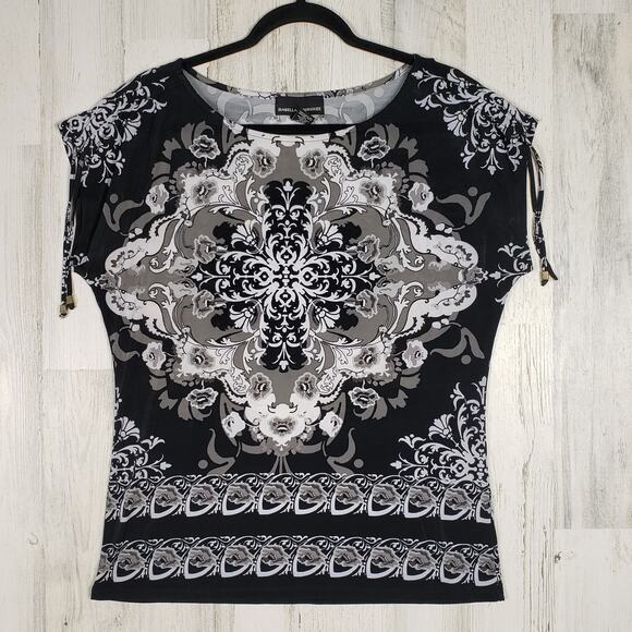 Isabella Rodriguez Adjustable Shoulder Beaded Blouse Women's Size Large - Picture 1 of 9